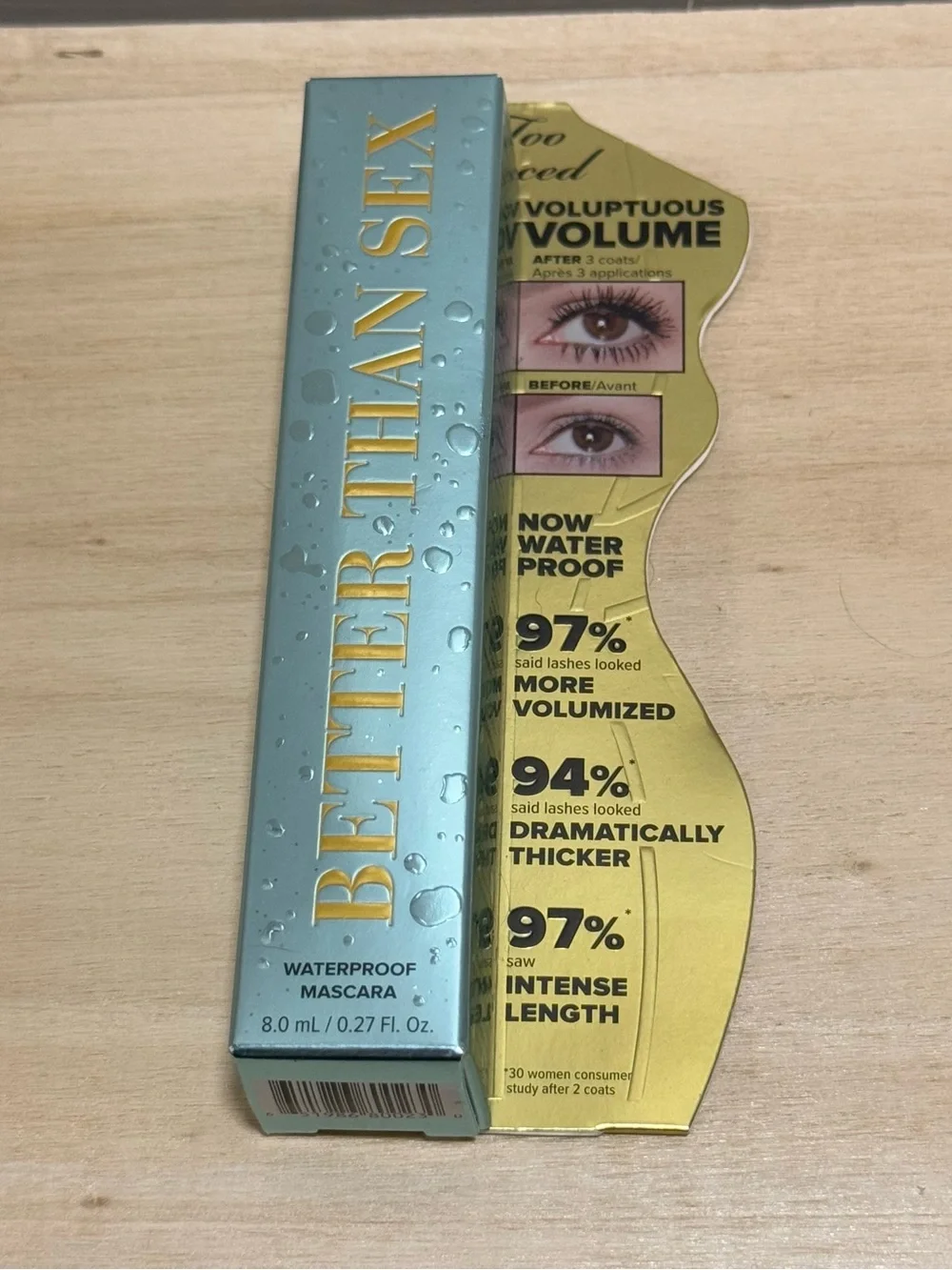Too Faced Better Than Sex Mascara waterproof NEW